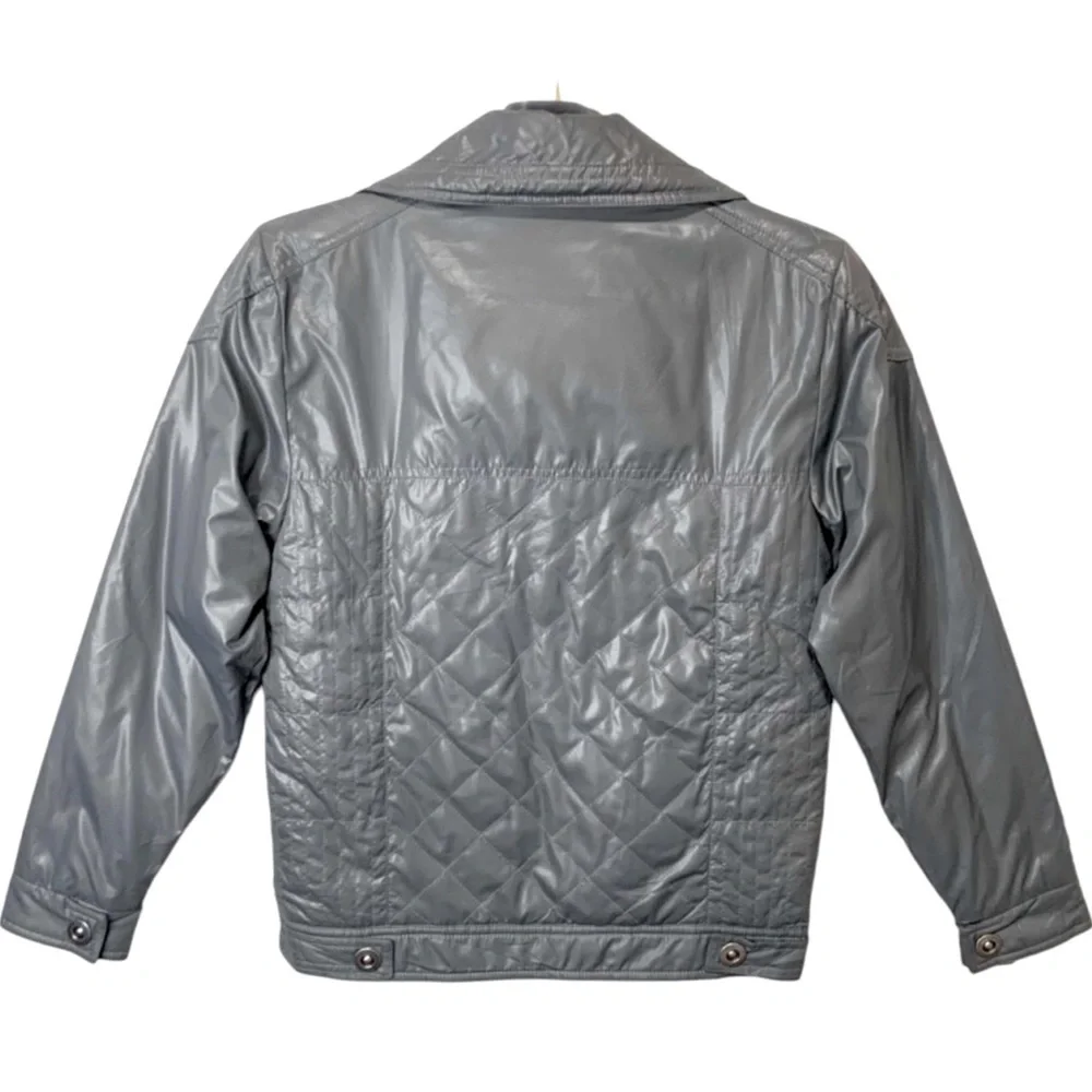 GUESS PREMIUM Gray Quilted Style Jacket - Size 12 Kids